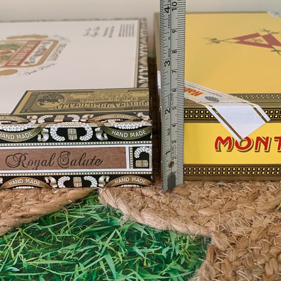 Cigar box set, 3 pieces excellent condition, awesome for storage or crafting - Picture 11 of 12